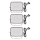 CONJUNTO 3x Holofotes LED RGBIC para exterior com regulação LED/14W/230V 3000-6500K IP65 Wi-Fi Tuya