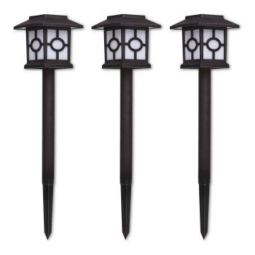 CONJUNTO 3x Iluminação solar LED LED/1,2V