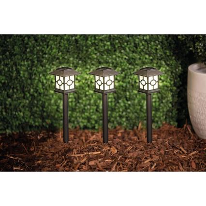 CONJUNTO 3x Iluminação solar LED LED/1,2V