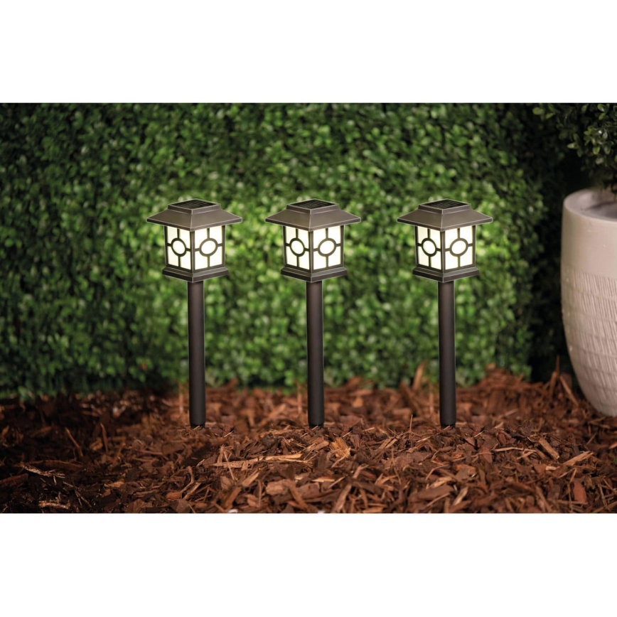 CONJUNTO 3x Iluminação solar LED LED/1,2V