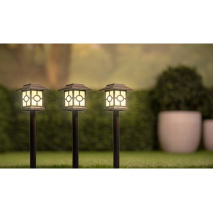 CONJUNTO 3x Iluminação solar LED LED/1,2V