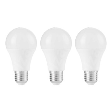 CONJUNTO 3x Lâmpada LED A67 E27/13W/230V 4000K - Attralux