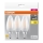 CONJUNTO 3x Lâmpada LED B40 E14/4W/230V 2700K - Osram
