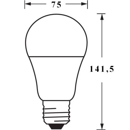 CONJUNTO 3x Lâmpada LED com regulação SMART + E27/14W/230V 2700K-6500K Wi-Fi - Ledvance