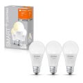 CONJUNTO 3x Lâmpada LED com regulação SMART+ E27/9W/230V 2700K Wi-Fi - Ledvance