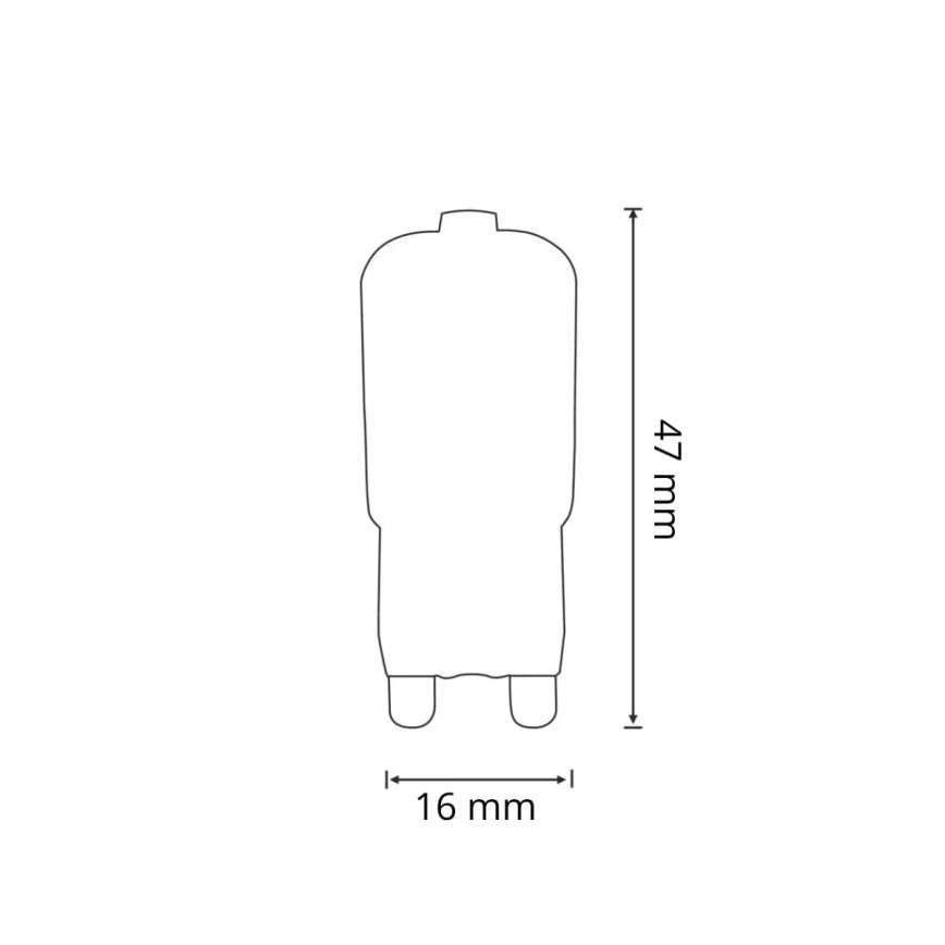 CONJUNTO 3x Lâmpada LED G9/2,5W/230V 3000K