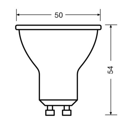 CONJUNTO 3x Lâmpada LED PAR16 GU10/4,5W/230V 6500K 36° - Osram