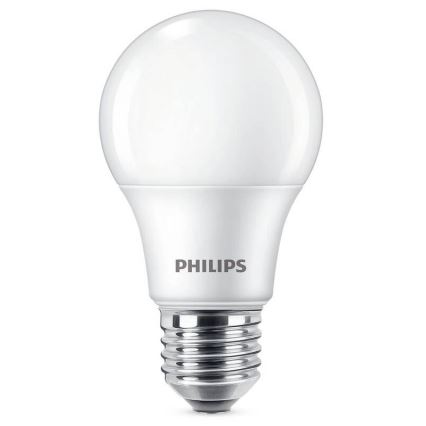 CONJUNTO 3x Lâmpada LED Philips A60 E27/8W/230V 6500K
