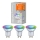 CONJUNTO 3x Lâmpada LED RGBW com regulação SMART + GU10/4,9W/230V 2,700K-6,500K Wi-Fi - Ledvance