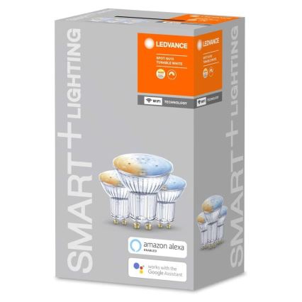 CONJUNTO 3x Lâmpada LED RGBW com regulação SMART + GU10/5W/230V 2700K-6500K Wi-Fi - Ledvance