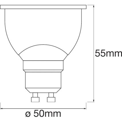 CONJUNTO 3x Lâmpada LED RGBW com regulação SMART + GU10/5W/230V 2700K-6500K Wi-Fi - Ledvance