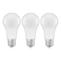 CONJUNTO 3x Lâmpadas LED A60 E27/10W/230V 2700K