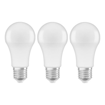 CONJUNTO 3x Lâmpadas LED A60 E27/10W/230V 2700K