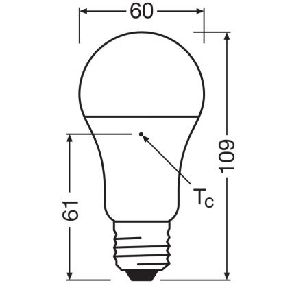 CONJUNTO 3x Lâmpadas LED A60 E27/10W/230V 4000K
