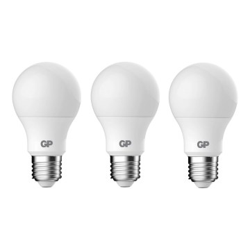 CONJUNTO 3x Lâmpadas LED A60 E27/4,8W/230V 2700K - GP