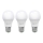 CONJUNTO 3x Lâmpadas LED ECOLINE A60 E27/10W/230V 4000K - Brilagi