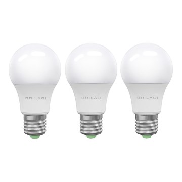 CONJUNTO 3x Lâmpadas LED ECOLINE A60 E27/15W/230V 4000K - Brilagi