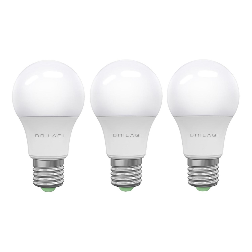 CONJUNTO 3x Lâmpadas LED ECOLINE A60 E27/15W/230V 4000K - Brilagi