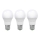 CONJUNTO 3x Lâmpadas LED ECOLINE A60 E27/15W/230V 4000K - Brilagi