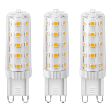 CONJUNTO 3x Lâmpadas LED ECOLINE G9/4,5W/230V 3000K - Brilagi