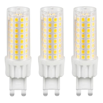 CONJUNTO 3x Lâmpadas LED ECOLINE G9/7W/230V 3000K - Brilagi