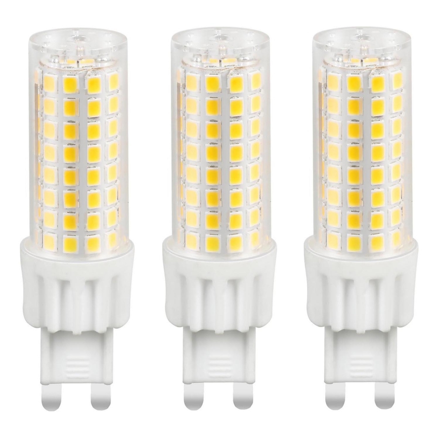 CONJUNTO 3x Lâmpadas LED ECOLINE G9/7W/230V 3000K - Brilagi