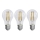 CONJUNTO 3x Lâmpadas LED FILAMENT A60 E27/3,8W/230V 2700K Classe energética A