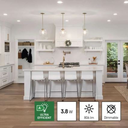 CONJUNTO 3x Lâmpadas LED FILAMENT A60 E27/3,8W/230V 4000K Classe energética A