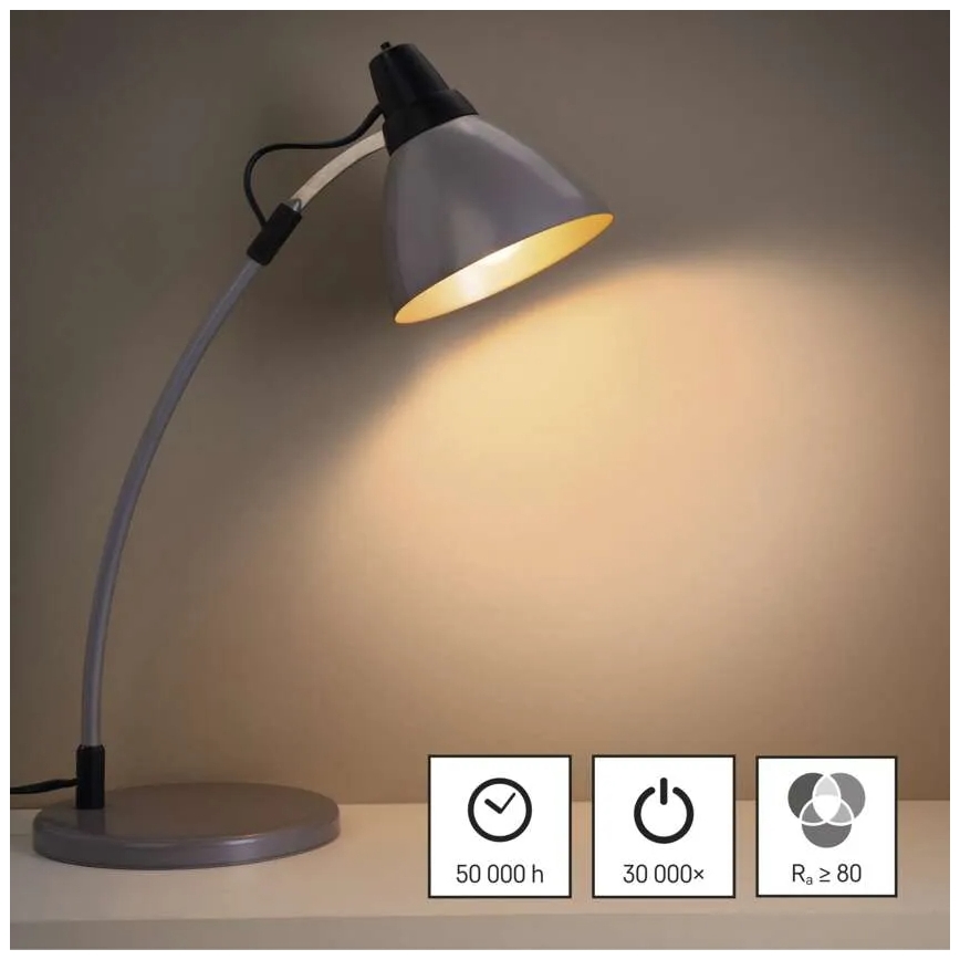CONJUNTO 3x Lâmpadas LED FILAMENT A60 E27/5W/230V 2700K Classe energética A