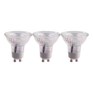 CONJUNTO 3x Lâmpadas LED GU10/4,5W/230V 4000K
