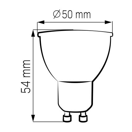 CONJUNTO 3x Lâmpadas LED GU10/4,5W/230V 4000K