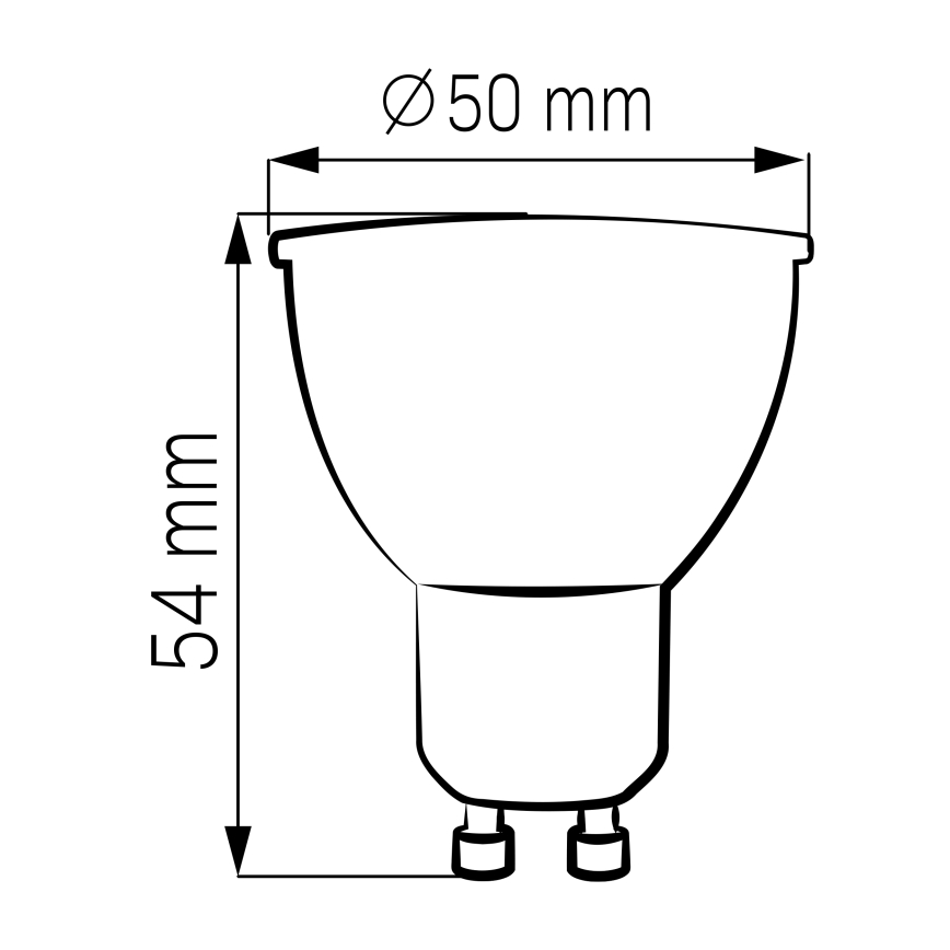 CONJUNTO 3x Lâmpadas LED GU10/4,5W/230V 4000K
