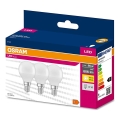 CONJUNTO 3x Lâmpadas LED P45 E14/7,5W/230V 3000K - Osram