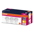 CONJUNTO 3x Lâmpadas LED PAR16 GU10/4,5W/230V 2700K - Osram