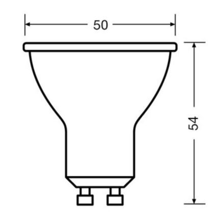 CONJUNTO 3x Lâmpadas LED PAR16 GU10/6,9W/230V 6500K - Osram