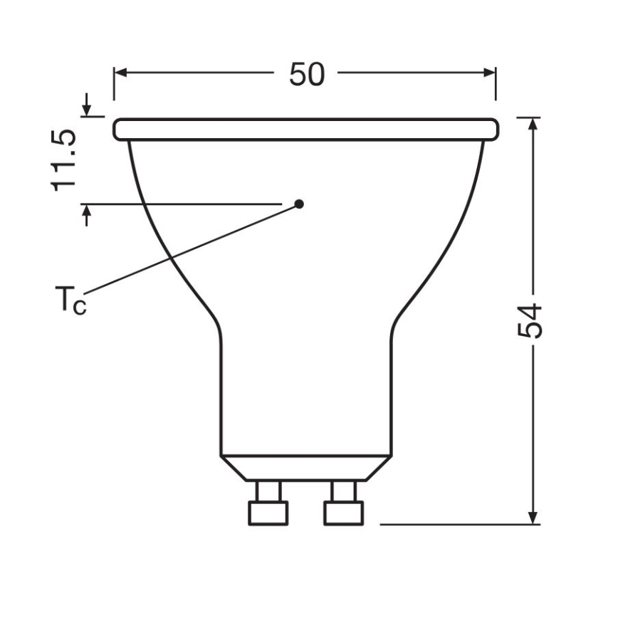 CONJUNTO 3x Lâmpadas LED PAR16 GU10/6,9W/230V 6500K - Osram