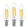 CONJUNTO 3x Lâmpadas LED VINTAGE C35 E14/7W/230V 2700K - Eglo 110304