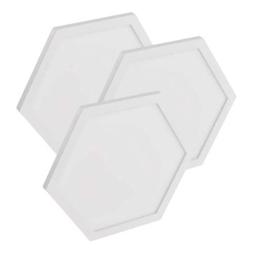 CONJUNTO 3x LED RGBIC+CCT Painel com regulação - extensão 3xLED/1,8W/230V Wi-Fi Tuya