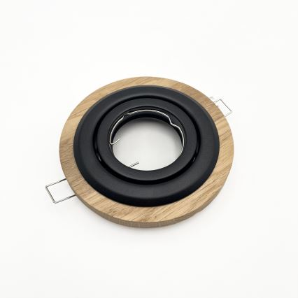 CONJUNTO 3x Luzes embutidas TOBBY 1xG9/20W/230V diâmetro 11,5 cm carvalho/preto
