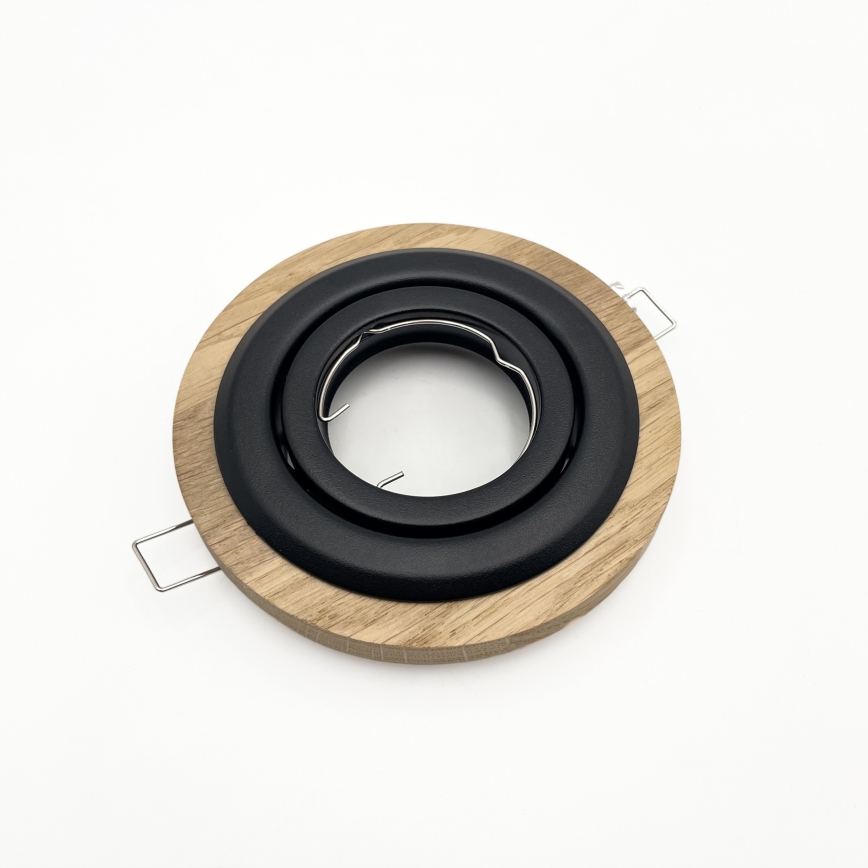 CONJUNTO 3x Luzes embutidas TOBBY 1xG9/20W/230V diâmetro 11,5 cm carvalho/preto