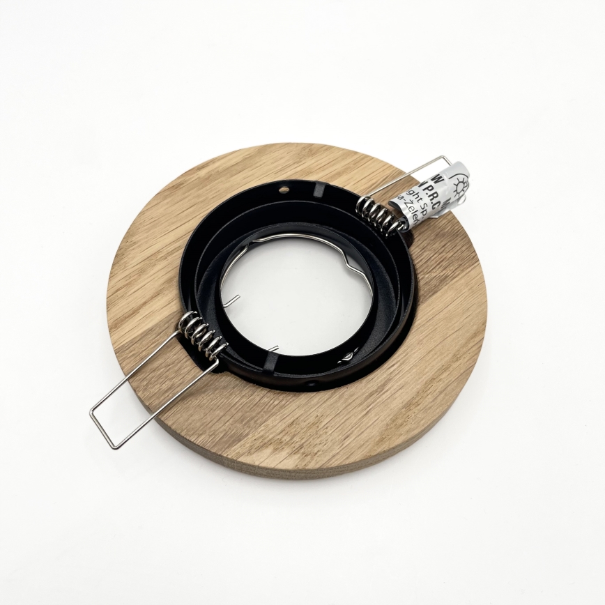 CONJUNTO 3x Luzes embutidas TOBBY 1xG9/20W/230V diâmetro 11,5 cm carvalho/preto