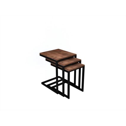 CONJUNTO 3x Mesa de apoio EGE pinho