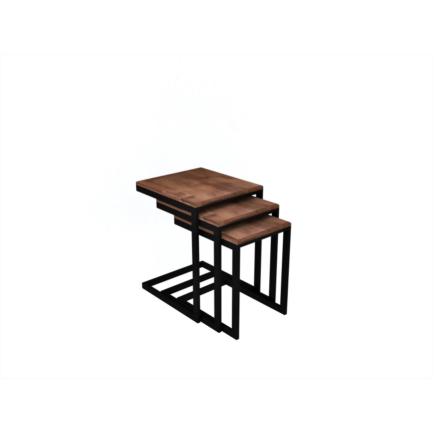 CONJUNTO 3x Mesa de apoio EGE pinho