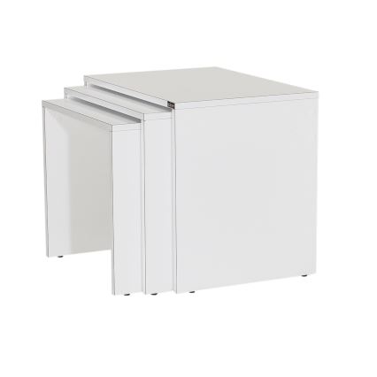 CONJUNTO 3x Mesa de centro branco