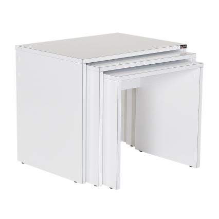 CONJUNTO 3x Mesa de centro branco