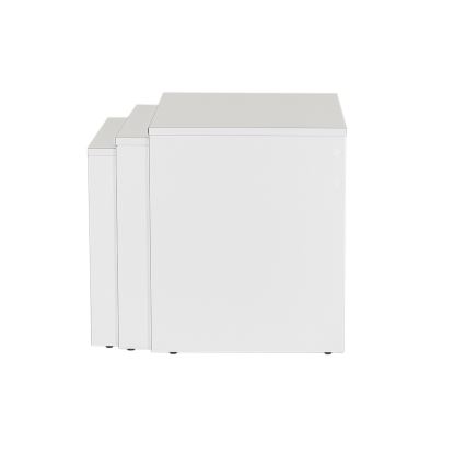 CONJUNTO 3x Mesa de centro branco