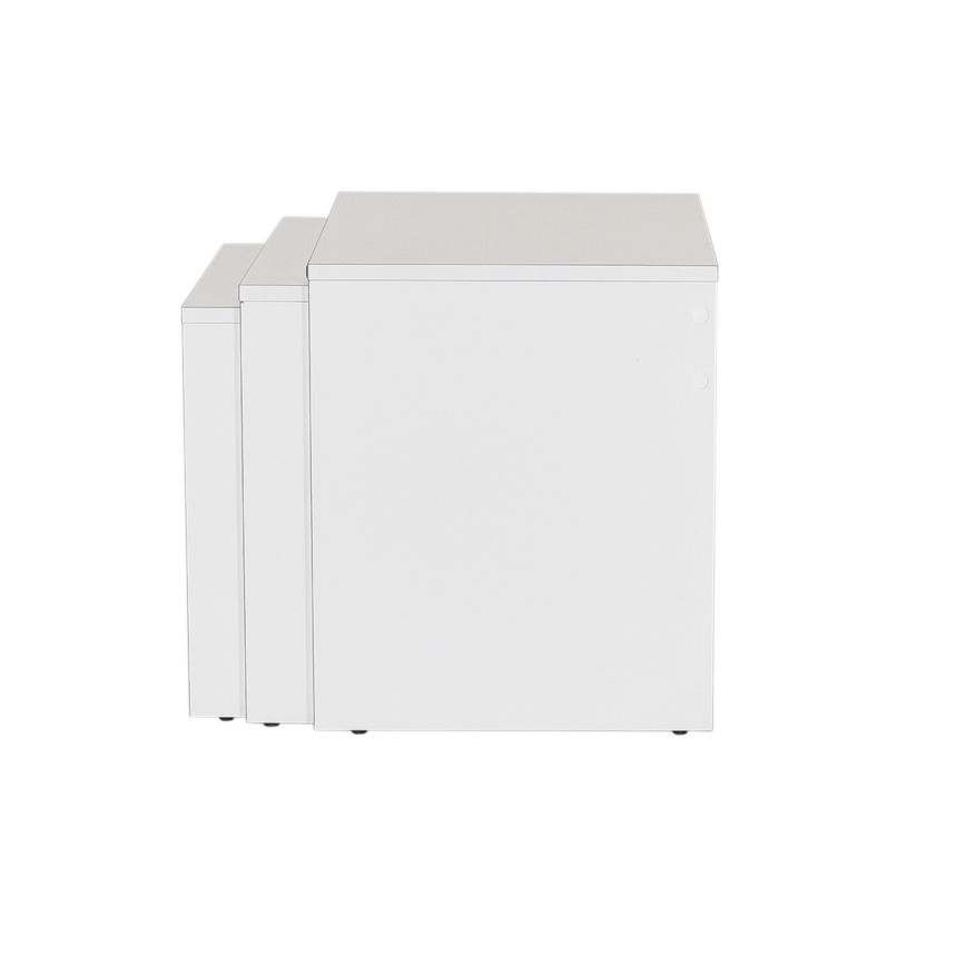 CONJUNTO 3x Mesa de centro branco