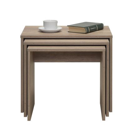 CONJUNTO 3x Mesa de centro castanho