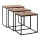 CONJUNTO 3x Mesa de centro castanho