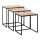 CONJUNTO 3x Mesa de centro castanho